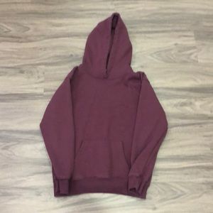 burgundy hoodie